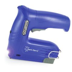   RAPESCO Tűzőpisztoly, vezeték nélküli, elektromos, USB, RAPESCO Germ-Savvy "T12-USB", kék