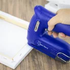 RAPESCO Tűzőpisztoly, vezeték nélküli, elektromos, USB, RAPESCO Germ-Savvy "T12-USB", kék