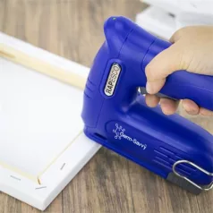   RAPESCO Tűzőpisztoly, vezeték nélküli, elektromos, USB, RAPESCO Germ-Savvy "T12-USB", kék