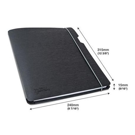 RAPESCO Konferencia mappa, A4, antibakteriális, PP, RAPESCO, fekete