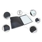 RAPESCO Konferencia mappa, A4, antibakteriális, PP, RAPESCO, fekete