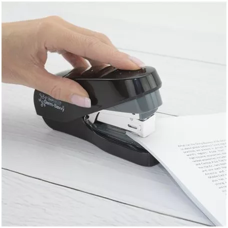 RAPESCO Tűzőgép, 24/6, 35 lap, könnyített tűzés, antibakteriális, RAPESCO "ECO Less Effort", fekete