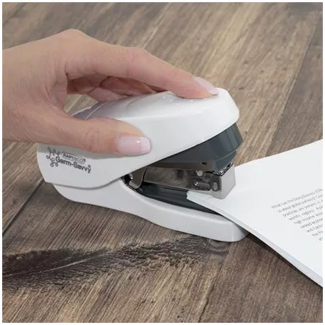 RAPESCO Tűzőgép, 24/6, 35 lap, könnyített tűzés, antibakteriális, RAPESCO "ECO Less Effort", fehér