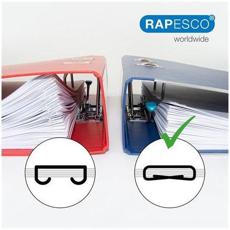 RAPESCO Tűzőgép, kézi, 24/8, 45 lap, fém, RAPESCO "Porpoise ONE", króm