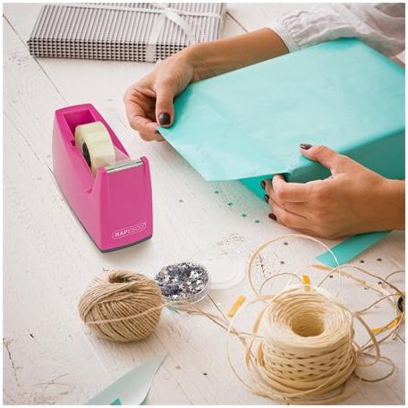 RAPESCO Ragasztószalag, 19 mm x 33 m, RAPESCO, 10 db,  áttetsző