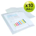 RAPESCO Irattartó tasak, A4+, PP, patentos, RAPESCO "Eco", áttetsző