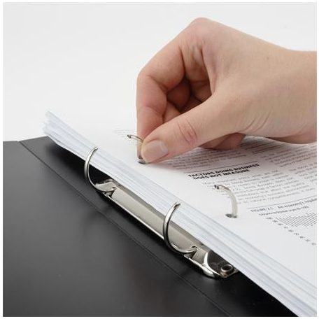 RAPESCO Gyűrűs könyv, 2 gyűrű, 38 mm, A4, PP, RAPESCO "Eco GRS Recycled", fekete