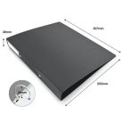 RAPESCO Gyűrűs könyv, 2 gyűrű, 38 mm, A4, PP, RAPESCO "Eco GRS Recycled", fekete