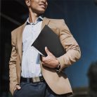 RAPESCO Gyűrűs könyv, 2 gyűrű, 38 mm, A4, PP, RAPESCO "Eco GRS Recycled", fekete