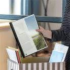RAPESCO Gyorsfűző, klipes, PP, A4, RAPESCO "Eco GRS Recycled", fekete