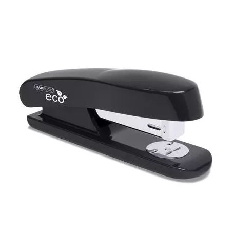 RAPESCO Tűzőgép, 24/6, 26/6, 20 lap, RAPESCO "Eco GRS Recycled Half-Strip", fekete