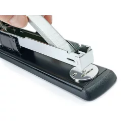   RAPESCO Tűzőgép, 24/6, 26/6, 20 lap, RAPESCO "Eco GRS Recycled Half-Strip", fekete