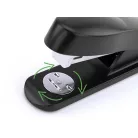 RAPESCO Tűzőgép, 24/6, 26/6, 20 lap, RAPESCO "Eco GRS Recycled Half-Strip", fekete