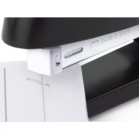 RAPESCO Tűzőgép, 24/6, 26/6, 20 lap, RAPESCO "Eco GRS Recycled Half-Strip", fekete