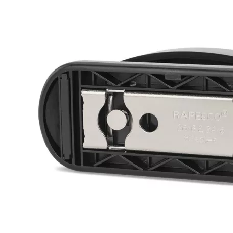 RAPESCO Tűzőgép, 24/6, 26/6, 20 lap, RAPESCO "Eco GRS Recycled Half-Strip", fekete