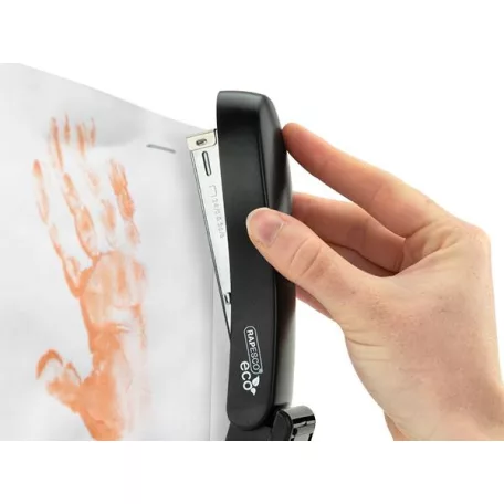 RAPESCO Tűzőgép, 24/6, 26/6, 20 lap, RAPESCO "Eco GRS Recycled Half-Strip", fekete