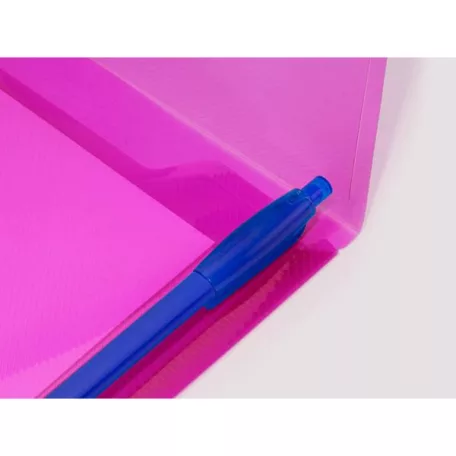 RAPESCO Irattartó tasak, DL, patentos, RAPESCO "Eco GRS Recycled", áttetsző vegyes színek