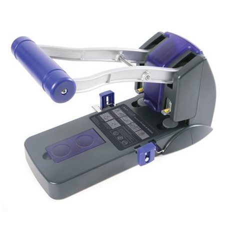 RAPESCO Lyukasztó, nagyteljesítményű, kétlyukú, 150 lap, könnyített lyukasztás, RAPESCO "ECO P2200", szürke