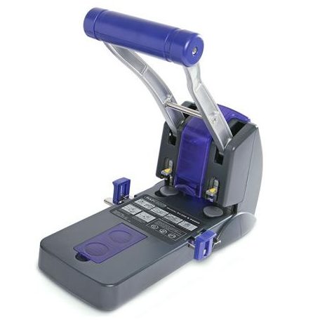 RAPESCO Lyukasztó, nagyteljesítményű, kétlyukú, 150 lap, könnyített lyukasztás, RAPESCO "ECO P2200", szürke