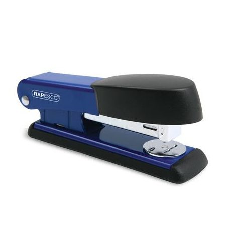 RAPESCO Tűzőgép, 24/6, 26/6, 25 lap, fém, RAPESCO "Bowfin Half-Strip", kék