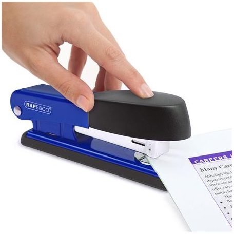 RAPESCO Tűzőgép, 24/6, 26/6, 25 lap, fém, RAPESCO "Bowfin Half-Strip", kék