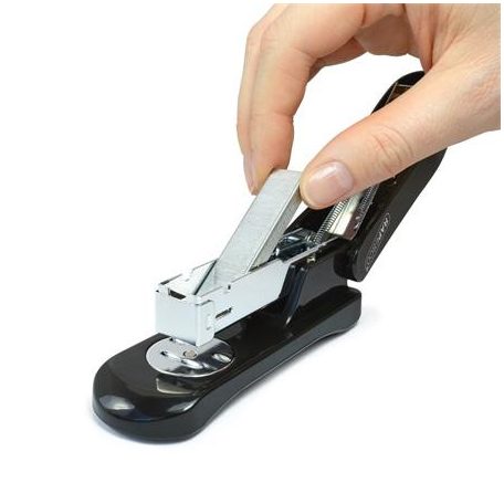 RAPESCO Tűzőgép, 24/6, 26/6, 20 lap, RAPESCO "Snapper Half-Strip", fekete