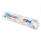 RAPESCO Kapocsadagoló, színes kapcsokkal, RAPESCO, "Supaclip 40", átlátszó