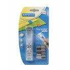 RAPESCO Kapocsadagoló, ezüst kapcsokkal, RAPESCO, "Supaclip 40", átlátszó