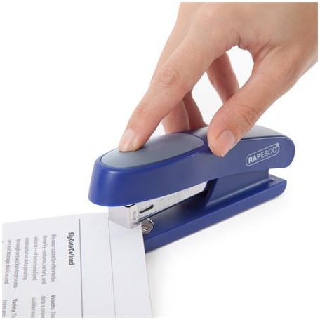 RAPESCO Tűzőgép, 24/6, 26/6, 20 lap, RAPESCO "Sting Ray Half-Strip", kék