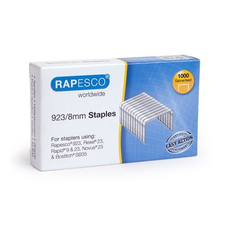 RAPESCO Tűzőkapocs, 23/8, horganyzott, RAPESCO