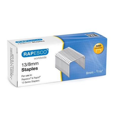 RAPESCO Tűzőkapocs, 13/8, horganyzott, RAPESCO