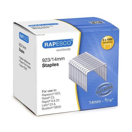 RAPESCO Tűzőkapocs, 23/14, horganyzott, RAPESCO