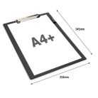 RAPESCO Felírótábla, PVC, A4+, RAPESCO, fekete