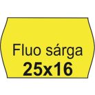 Árazószalag, 25x16 FLUO citrom