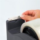 SAX Csomagolószalag adagoló, asztali, csomagolószalaggal, SAX "729", antracit szürke