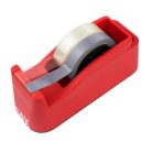 SAX Csomagolószalag adagoló, asztali, csomagolószalaggal, SAX "729", piros