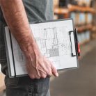 SAX Felírótábla, A4, összehajtható, SAX, szürke