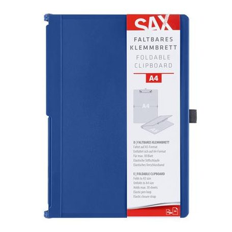 SAX Felírótábla, A4, összehajtható, SAX, kék