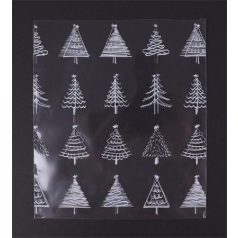 Celofán tasak, BOPP, 100x150 mm, karácsonyi mintás