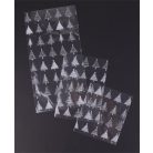 Celofán tasak, BOPP, 180x450 mm, karácsonyi mintás