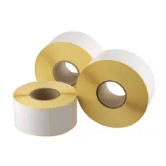 Etikett, thermo, 38x43 mm, 1000 etikett/tekercs, fehér