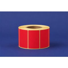Etikett, thermo, 43x58 mm, 600 etikett/tekercs, piros