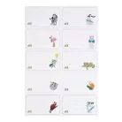 COOL BY VICTORIA Füzetcímke, 40 db, COOL BY VICTORIA