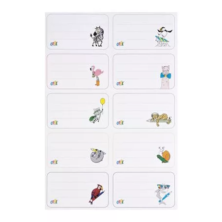 COOL BY VICTORIA Füzetcímke, 40 db, COOL BY VICTORIA