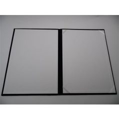 Oklevéltartó, A4, exkluzív, plüss, aranyozva, fekete