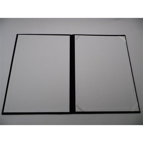 Oklevéltartó, A4, exkluzív, plüss, aranyozva, fekete