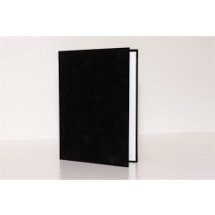Oklevéltartó, A4, exkluzív, plüss, fekete