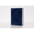 Oklevéltartó, A4, exkluzív, plüss, kék