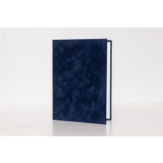 Oklevéltartó, A4, exkluzív, plüss, kék