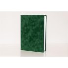 Oklevéltartó, A4, exkluzív, plüss, zöld